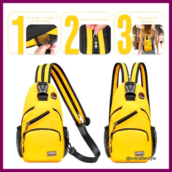 Convertible Sling Backpack Crossbody Bag Tablet Friendly Travel Daypack main image 6